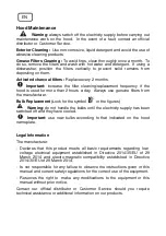 Preview for 8 page of Frigidaire FTH61200C User Manual