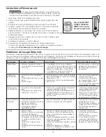 Предварительный просмотр 10 страницы Frigidaire FTW3011KW (French) Manual D’Utilisation Et D’Entretien