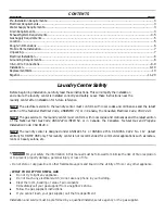 Предварительный просмотр 2 страницы Frigidaire Full Size Laundry Center Gas Installation Instructions Manual