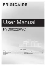 Frigidaire FYD00226WC User Manual preview