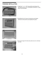 Preview for 12 page of Frigidaire GAH Installation Instructions Manual