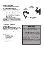 Preview for 2 page of Frigidaire GAK085Q7V - GIBSON 8000BTU 115V 6.7A 10.0E3 SPD 4 WAY AIR DIRECTION8 Installation Instructions Manual