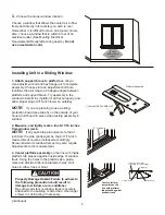 Preview for 4 page of Frigidaire GAK085Q7V - GIBSON 8000BTU 115V 6.7A 10.0E3 SPD 4 WAY AIR DIRECTION8 Installation Instructions Manual