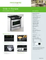 Frigidaire Gallery FGDS3065K Specification Sheet preview