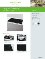 Frigidaire Gallery FGEC3645K B Specification Sheet preview