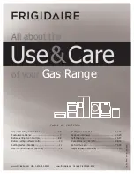 Frigidaire Gallery FGGF3056KF Use And Care Manual preview