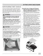 Preview for 23 page of Frigidaire Gallery FGGF305MKF Use And Care Manual