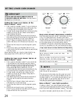 Preview for 24 page of Frigidaire Gallery FGGF305MKF Use And Care Manual