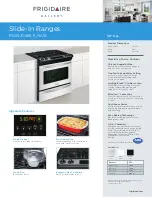 Preview for 1 page of Frigidaire Gallery FGGS3045K F Specification & Installation Instructions