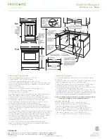 Preview for 2 page of Frigidaire Gallery FGGS3045K F Specification Sheet