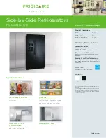 Предварительный просмотр 1 страницы Frigidaire Gallery FGHC2335LE Product Specifications