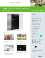 Frigidaire Gallery FGHC2369K P Specification Sheet preview