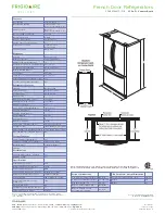 Предварительный просмотр 2 страницы Frigidaire Gallery FGHF2369M F Specification Sheet