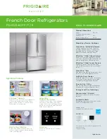 Preview for 1 page of Frigidaire Gallery FGHG2344M E Specification Sheet