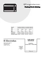 Frigidaire Gallery FGMV185K Factory Parts Catalog preview