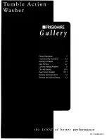 Frigidaire Gallery FWT445GC Use & Care Manual предпросмотр