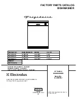 Предварительный просмотр 1 страницы Frigidaire Gallery GLDB656J Factory Parts Catalog