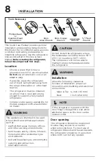 Предварительный просмотр 8 страницы Frigidaire Gallery GRMC2273BF Use & Care Manual