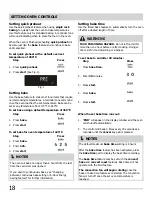 Preview for 18 page of Frigidaire Gallery LGEF3045KF Use & Care Manual