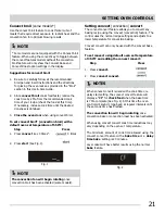 Preview for 21 page of Frigidaire Gallery LGEF3045KF Use & Care Manual