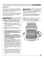 Preview for 27 page of Frigidaire Gallery LGEF3045KF Use & Care Manual