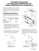 Frigidaire GAS Installation Instructions Manual preview