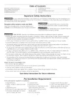 Preview for 2 page of Frigidaire GCEQ2170KE0 Installation Instructions Manual