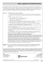 Preview for 15 page of Frigidaire GHWQ103WC1 Use & Care Manual