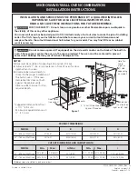 Preview for 1 page of Frigidaire GLEB27M9FB - 27 Inch Microwave Combination Oven Installation Instructions Manual