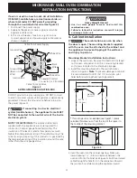 Preview for 4 page of Frigidaire GLEB27M9FB - 27 Inch Microwave Combination Oven Installation Instructions Manual