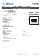 Предварительный просмотр 1 страницы Frigidaire GLEB27S7A Specifications