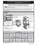 Preview for 1 page of Frigidaire GLEB27Z7HB - Electric Wall Oven Installation Instructions Manual