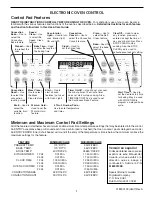 Предварительный просмотр 1 страницы Frigidaire GLEB30T9DS Control Manual