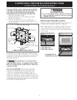 Preview for 5 page of Frigidaire GLEB30T9FB - 30" Electric Double Wall Oven Install Manual
