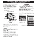 Предварительный просмотр 5 страницы Frigidaire GLEB30T9FB - 30" Electric Double Wall Oven Install Manual