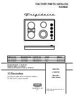 Предварительный просмотр 1 страницы Frigidaire GLEC30S8A Factory Parts Catalog