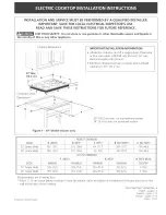 Frigidaire GLEC30S9 Installation Instructions Manual preview