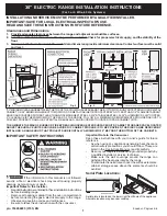 Frigidaire GLEF384G Important Safety Instructions preview