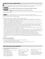 Preview for 2 page of Frigidaire GLEH1642FS - 3.1 cu. Ft. Laundry Center Installation Instructions Manual