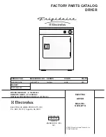 Frigidaire GLEQ221A Factory Parts Catalog preview