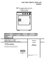 Preview for 1 page of Frigidaire GLEQ642A Factory Parts Catalog