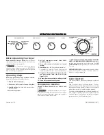 Frigidaire GLER1042FS - Electric Dryer Operating Instructions preview