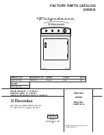 Frigidaire GLER341A Factory Parts Catalog preview