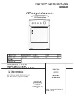 Preview for 1 page of Frigidaire GLER642A Factory Parts Catalog