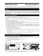 Frigidaire GLES388CSB Service Data Sheet предпросмотр