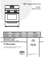 Preview for 1 page of Frigidaire GLGF366A Factory Parts Catalog