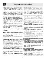 Preview for 4 page of Frigidaire GLGFZ386FC Important Safety Instructions Manual