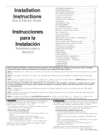 Frigidaire GLGQ2152EE0 Installation Instructions Manual preview