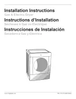 Frigidaire GLGQ2170KE0 Installation Instructions Manual preview