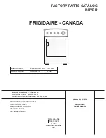 Preview for 1 page of Frigidaire GLGR642CA Factory Parts Catalog